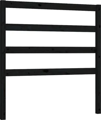 Obrázok produktu pre vidaXL Čelo postele čierne 96x4x100 cm Masívne borovicové drevo