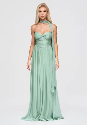 Produktbild von LARICA Kleid Maxi Flared Elegant LA-OM-DLR408 light green M