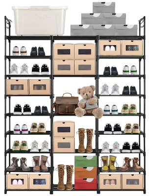 Produktbild von DIY 9-stufiges Schuhregal für 50-55 Paar Schuhe