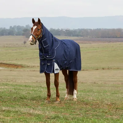 Produktbild von Weatherbeeta Weidedecke in Größe 135 - Comfitec Ultra Turnout Detach-A-Neck 220G - Navy