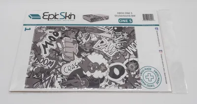 Obrázok produktu pre XBOX ONE S Skin - Design Nálepka Stickerbomb BW