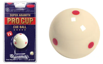 Immagine prodotto di Palla da stecca Aramith (bianca) 57,2 Super Aramith TV Pro Cup