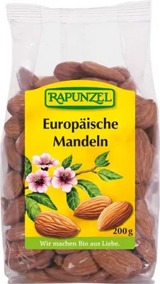 Obrázok produktu pre Rapunzel 269014, Mandle, 200 g, 624 kcal, 22,1 g, 54,1 g