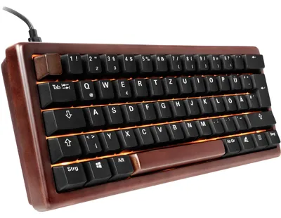 Obrázek produktu pro Sharkoon 100068100, 60%, Kabel, USB, QWERTZ, RGB LED, Dřevo
