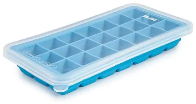 Produktbild von Ibili Eisform mit Deckel, 21x14x4 cm, blau/transparent
