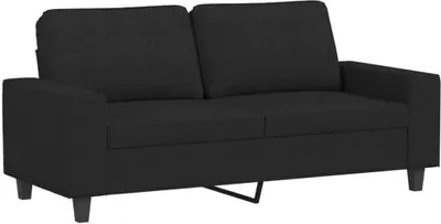 Produktbild von 2-Sitzer-Sofa Schwarz 140 cm Stoff