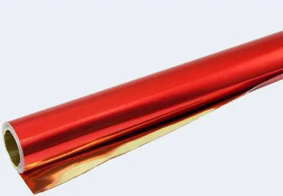 Produktbild von 20 Rollen Bastelfolie 50x80 Alu-Doppelfol.rot/gold