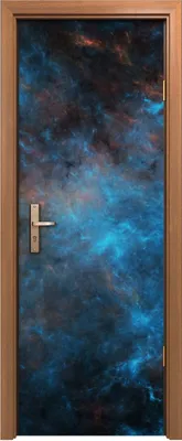 Produktbild von Türposter 70x200 cm Türaufkleber Türtapete Türfolie Klebefolie Landschaft Raum Galaxie dramatisch