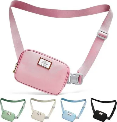 Produktbild von Famanu Bauchtasche für Damen - Rosa, wasserfest, leicht und multifunktional