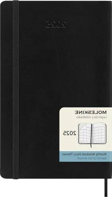 Produktbild von Monatsplaner 2025 Schwarz Großformat Softcover Organizer