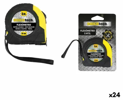 Produktbild von Bricotech Flexometer 5 m 13,5 x 8,5 x 3 cm (24 Stück)