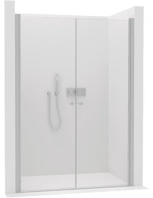 Immagine prodotto di CERANO - Porta doccia a due ante Antelo L/P - 6 mm - cromata, vetro trasparente - 240x190 cm
