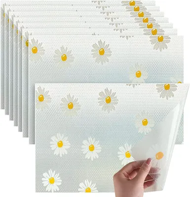 Produktbild von 8-teiliges Set EVA-Kühlschrankmatten, rutschfest/nicht klebend/waschbar, Kunststoff, für Kühlschrank/Schrank/Regal