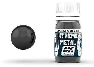 Extreme Metal Farbe, 30 ml, Gun Metal, Metallic-Finish