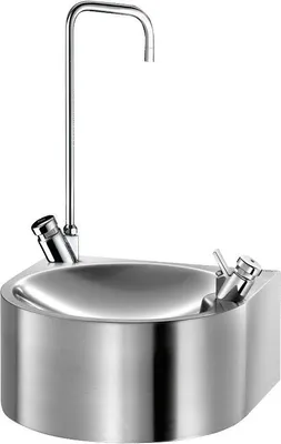 Produktbild von Delabie Trinkbrunnen SD Trinksprudl.+Schwanenhalsarm. Edst. 1.4301 sat