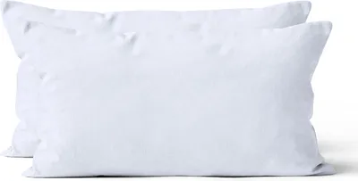 Produktbild von 2 er Set Mikrofaser UNI Kissenhüllen Kissenbezüge Kopfkissenbezug 40x80 cm, Weiß