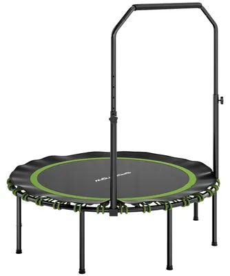 Immagine prodotto di Trampolino fitness con maniglia regolabile, per interni/esterni, verde