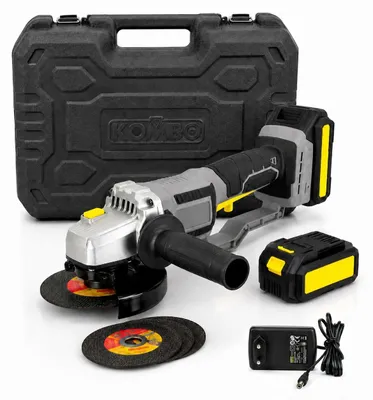 Zdjęcie produktu dla Bezsplotowa szlifierka kątowa 125 mm - 20 V, 7000 obr./min z akcesoriami