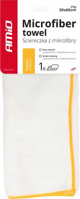 Immagine prodotto di Panno in microfibra per la pulizia degli interni dell'auto 30x40 cm AMIO-03739