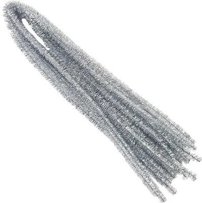 Produktbild von CHENILLEDRAHT Glitzer Pfeifenreiniger Plüsch Basteldraht, 60 cm/10 Stk. gold