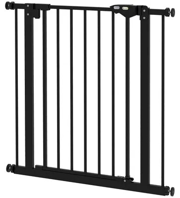 Image de Clôture de sécurité pour chiens – Barrière réglable pour animaux de compagnie | Couleur : Noir
