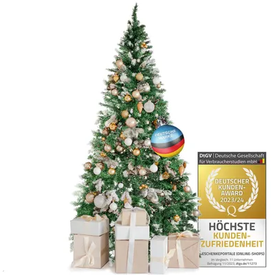 Productafbeelding van Kunstkerstboom met Sneeuw 180 cm - Dichte takken & standaard