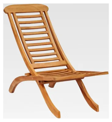 Produktbild von Klappbarer Gartenstuhl 50x90x69cm aus massivem Teakholz