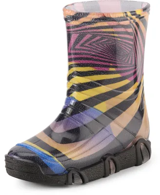 Produktbild von Ladeheid Kinder Mädchen Jungen Gummistiefel Gefüttert Swk2021BW (Muster-55, 31/32)