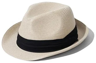 Zdjęcie produktu dla Kapelusz słomkowy panama fedora przeciwsłoneczny upf 50+ dla kobiet i mężcz