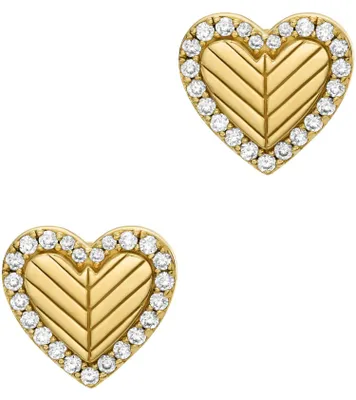 Produktbild von Emporio Armani EG3624710 Damen Ohrstecker Sterling-Silber 925 Gold weiß