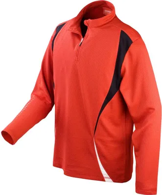 Produktbild von SPIRO S178X | Trial Training Top / Trainings und Sport Longsleeve - Farbe: Red/Black/White - Größe: S