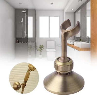 Produktbild von Einstellbare Messing Galvanik Dusche Kopf Halter Halterung Basis für Haus Bad Accessoire