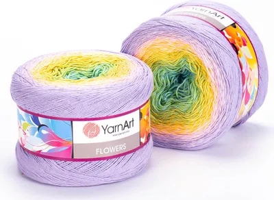 Produktbild von YarnArt Flowers Wolle - 1000m, 250g, Farbverlauf, Baumwollmischung, Sportgewicht