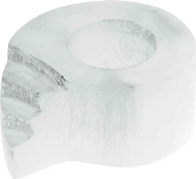Produktbild von Selenit Teelichthalter 4,5 x 8 cm – Kristall Windlicht aus Naturstein weiß
