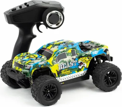 Produktbild von Blij´r Beast Blue ferngesteuertes RC Auto 45 km/h, 1:18, 2 Akkus, Allrad, 100m, Monstertruck