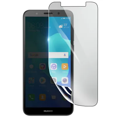 Produktbild von 3mk, Stoß- und kratzfester Hydrogel Bildschirmschutz für Huawei Y5 2018, Transparent