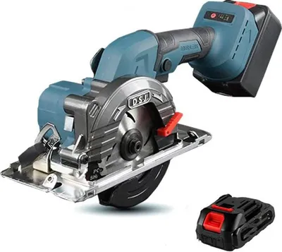 Zdjęcie produktu dla Akumulatorowa piła tarczowa 12,5 cm (125 mm) – ręczna piła tarczowa – silnik bezszczotkowy – akumulator 18 V – w zestawie 1 akumulator – do drewna i metalu