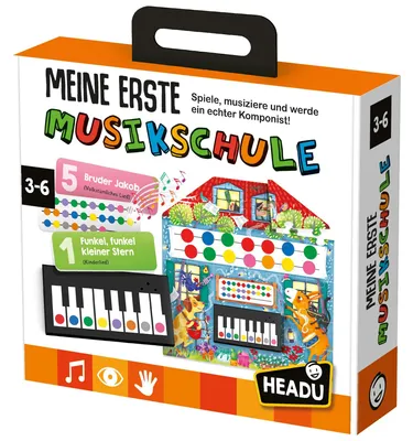 Produktbild von Headu Meine erste Musikschule Kinderklavier Musiknoten Lernen ab 3 Jahren