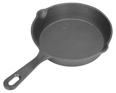 Immagine prodotto di Padella in ghisa rotonda, diametro 14 cm, con manico, adatta per fornelli e forno