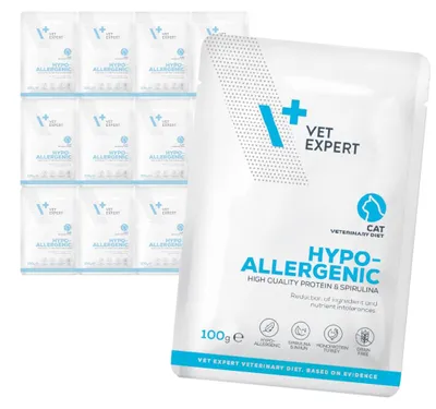 Produktbild von VetExpert Veterinary Diet Hypoallergenic 12x100g Hypoallergenes Nassfutter für Katzen mit Pute