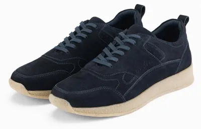 Productafbeelding van Ombre heren sneakers van suède, donkerblauw, maat 44