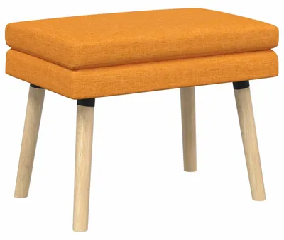 Image de Banc double vidaXL, jaune foncé, 60 x 40 x 46 cm, tissu