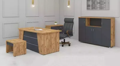 Immagine prodotto di Set completo moderno di mobili per ufficio mobili per lo studio set da 4 pezzi