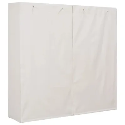 Produktbild von "im Sonderangebot"Kleiderschrank - Schwebetürenschrank - praktischem Design - Weiß 173x40x170 cm Stoff DEMöbel 9933482