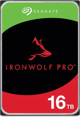 Zdjęcie produktu dla Seagate IronWolf Pro ST16000NT001, 16 TB, 7200 RPM, 256 MB, 3.5", SATA III