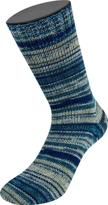 Produktbild von Lana Grossa - Meilenweit 6-fach 150g Denim Mix 9637 hellgrau petrol jeansblau