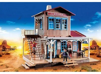 Image de PLAYMOBIL western 70947 magasin du far-west avec studio