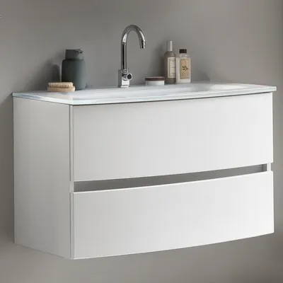 Produktbild von Waschbeckenunterschrank mit Waschbecken KOPENHAGEN
