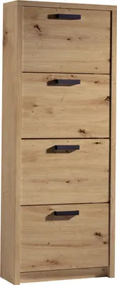 Produktbild von Schuhkipper - Asteiche Nachbildung - B 64 cm - 4 Klappen