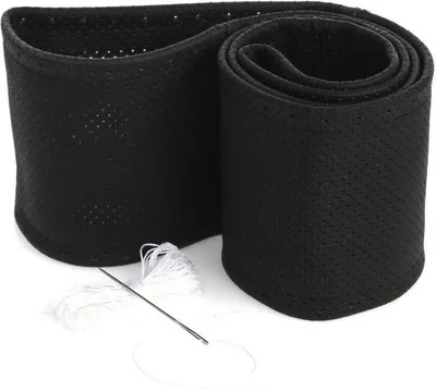Produktbild von Lenkradhülle Lenkradbezug Lenkradschoner Weiße Naht Perforiert Ø 37-39/10,5 cm
